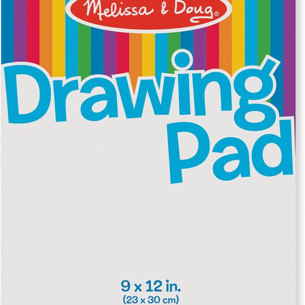 Melissa & Doug Drawing Paper Pad (9 x 12 inches) - 50 Sheets, 3-Pack - FSC Certified