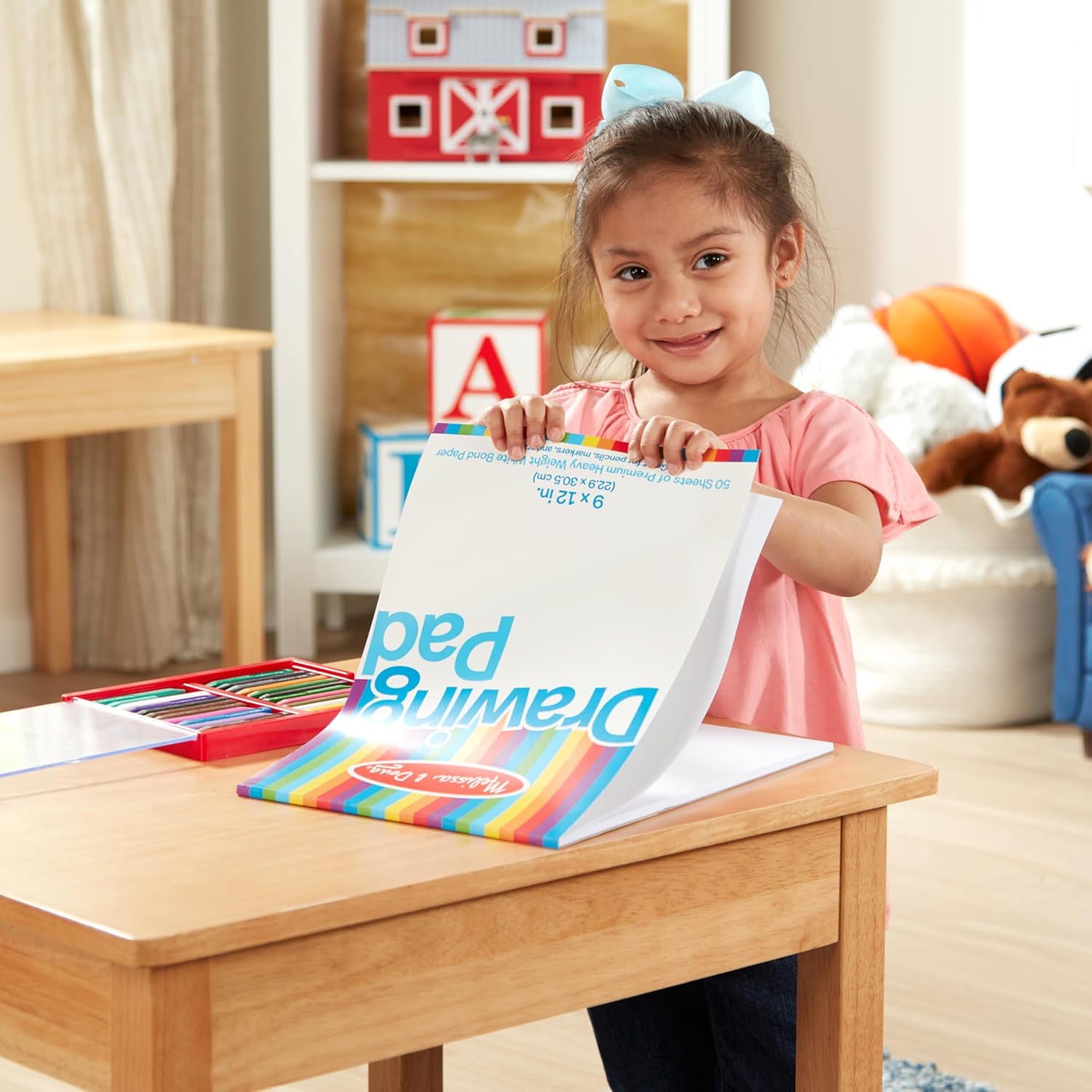 Melissa & Doug Drawing Pad (9 x 12 inches) with 50 Sheets of White Bond Paper - Image 5